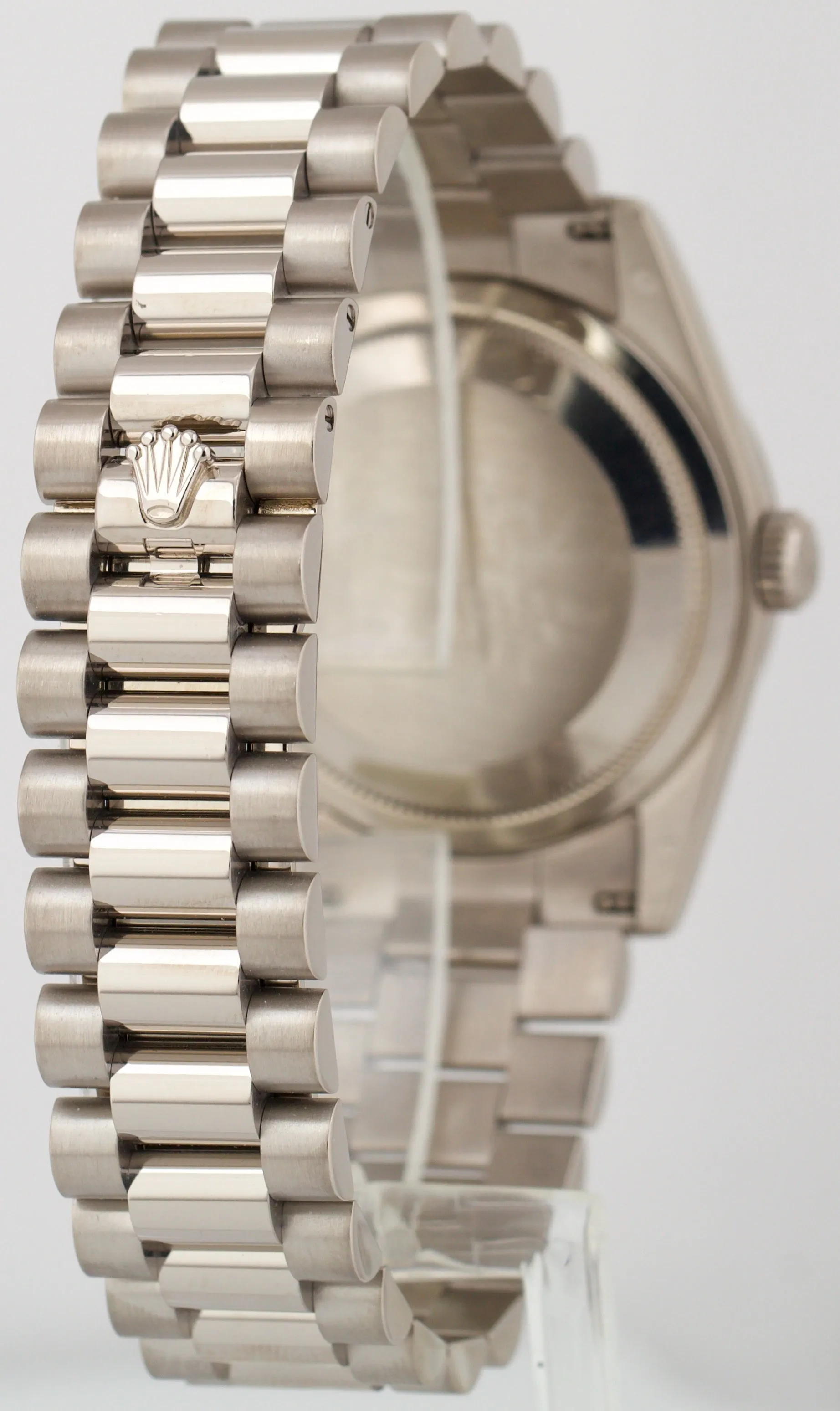 2011 PAPERS Rolex Day-Date President 36mm DARK MOP DIAMOND 18K REHAUT 118239 BOX
