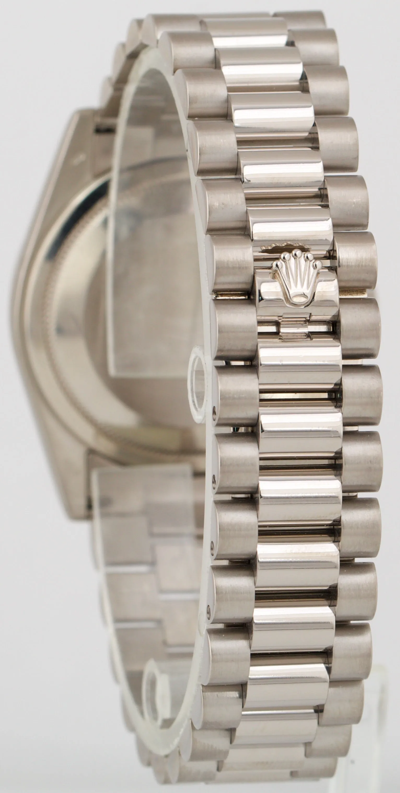 2011 PAPERS Rolex Day-Date President 36mm DARK MOP DIAMOND 18K REHAUT 118239 BOX