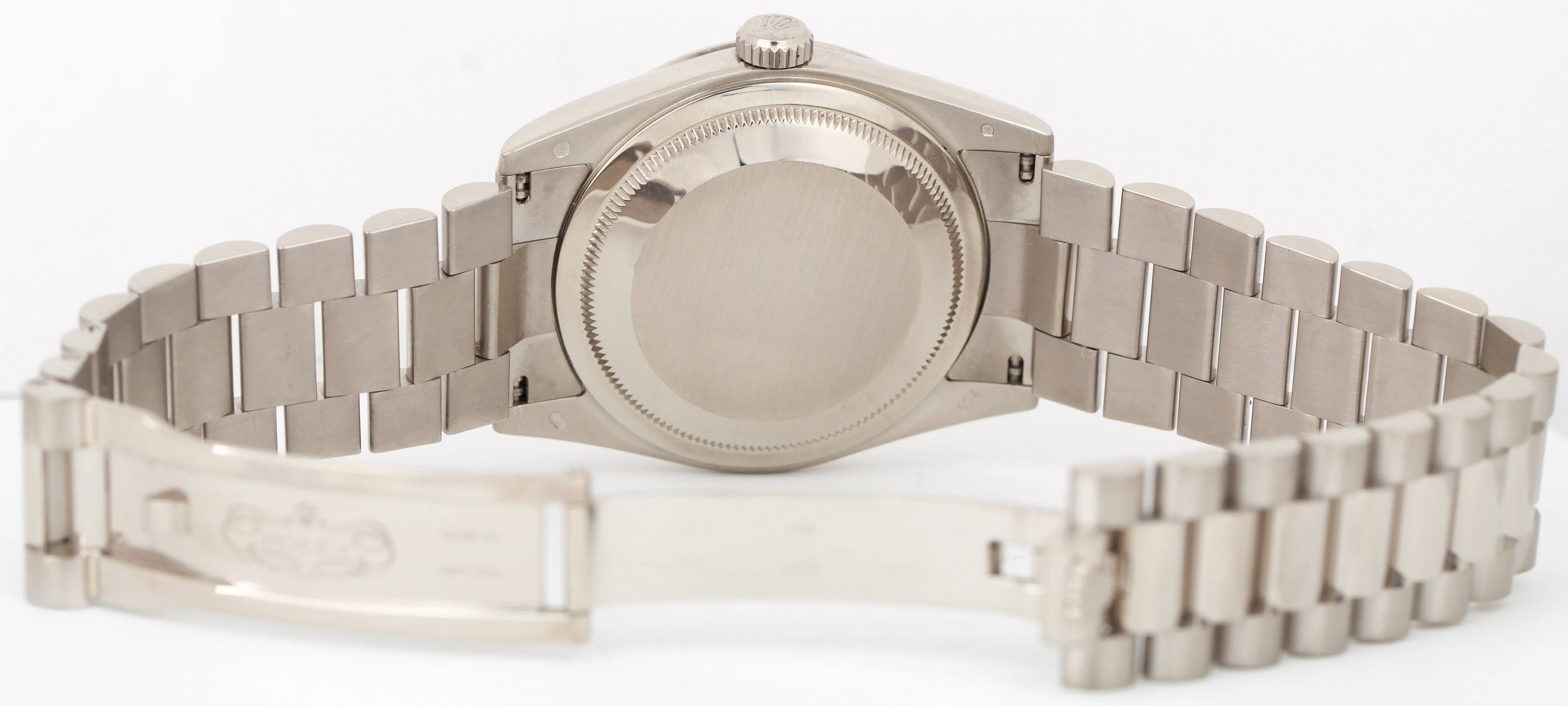 2011 PAPERS Rolex Day-Date President 36mm DARK MOP DIAMOND 18K REHAUT 118239 BOX