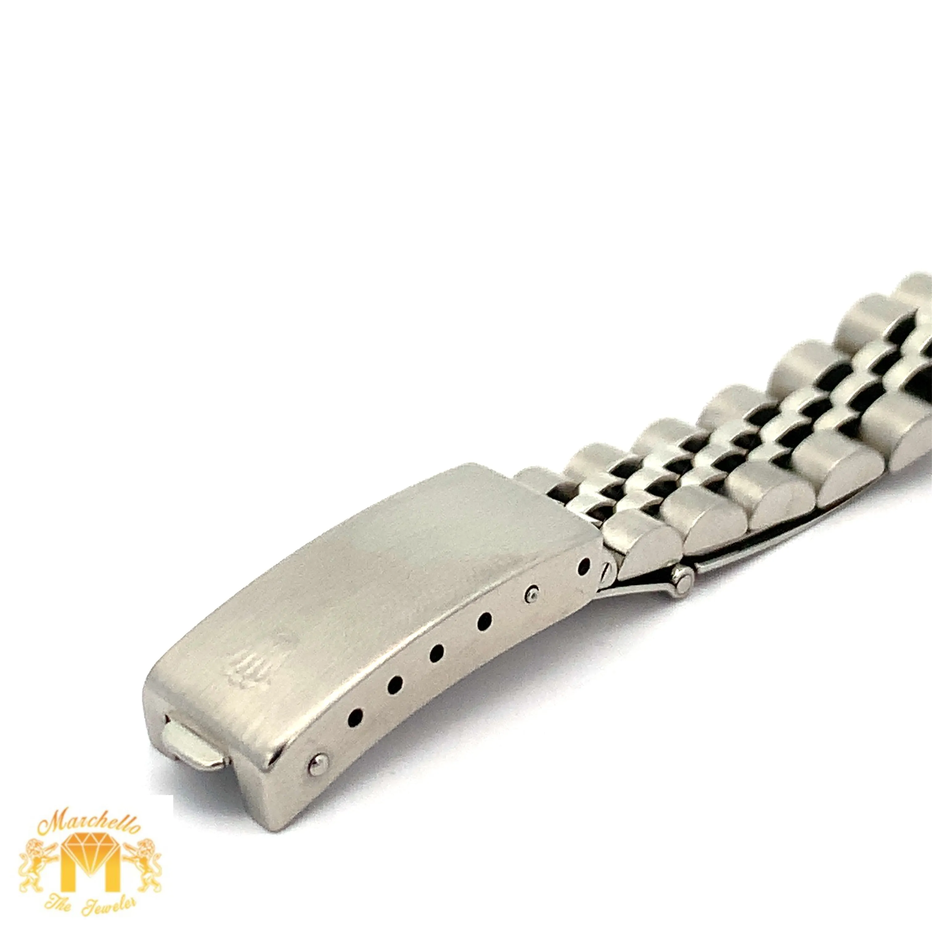 26mm Ladies` Rolex Datejust Watch with Stainless Steel Jubilee Bracelet (Mother of pearl (MOP) dial with diamonds)