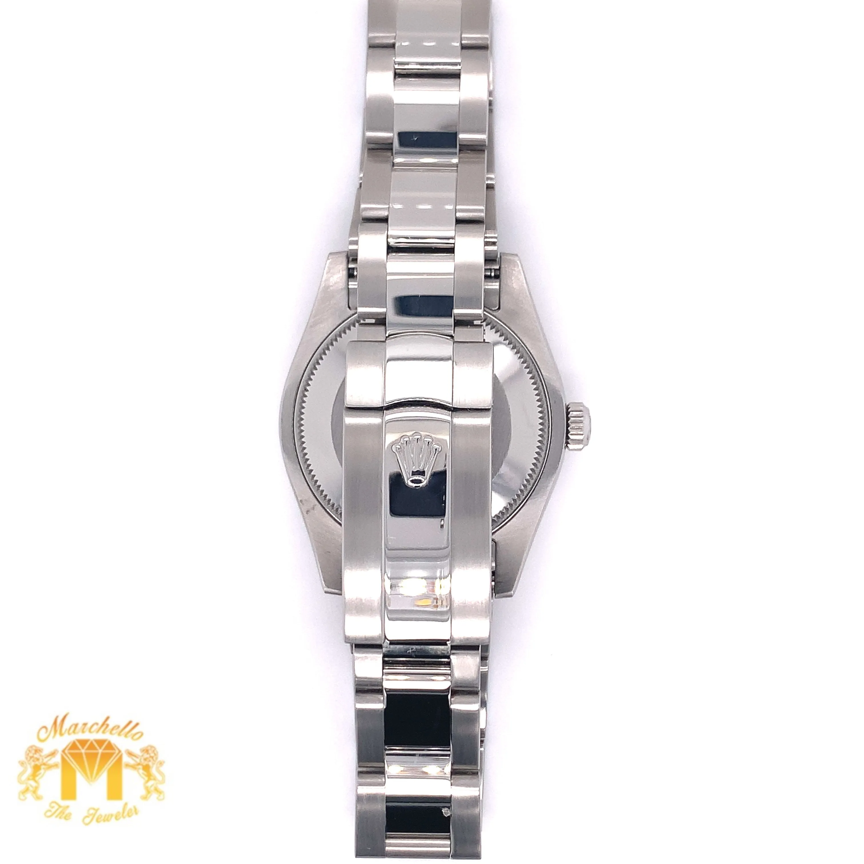 31mm Ladies’ Rolex Datejust Watch with Stainless Steel Oyster Bracelet (factory diamond dial & bezel)