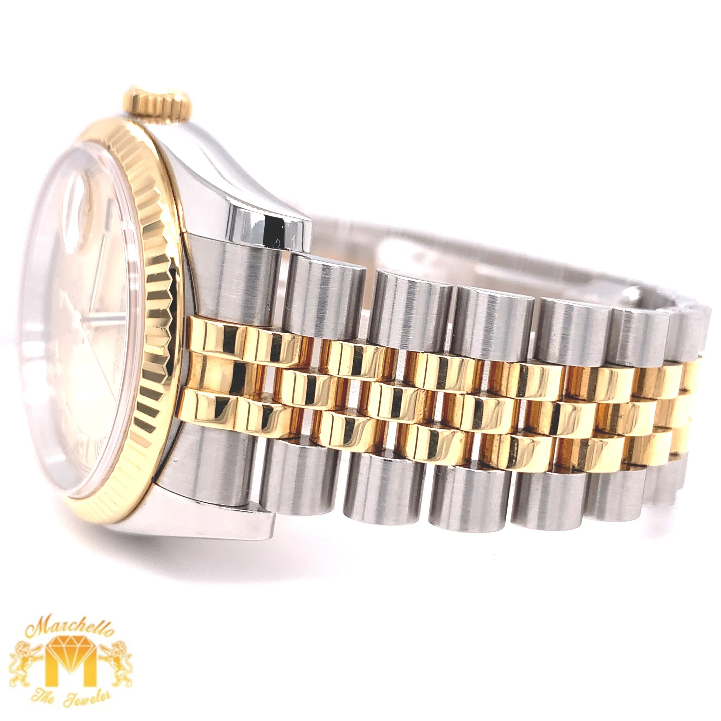 36mm Rolex Datejust Watch with Two-tone Jubilee Bracelet (hidden clasp)