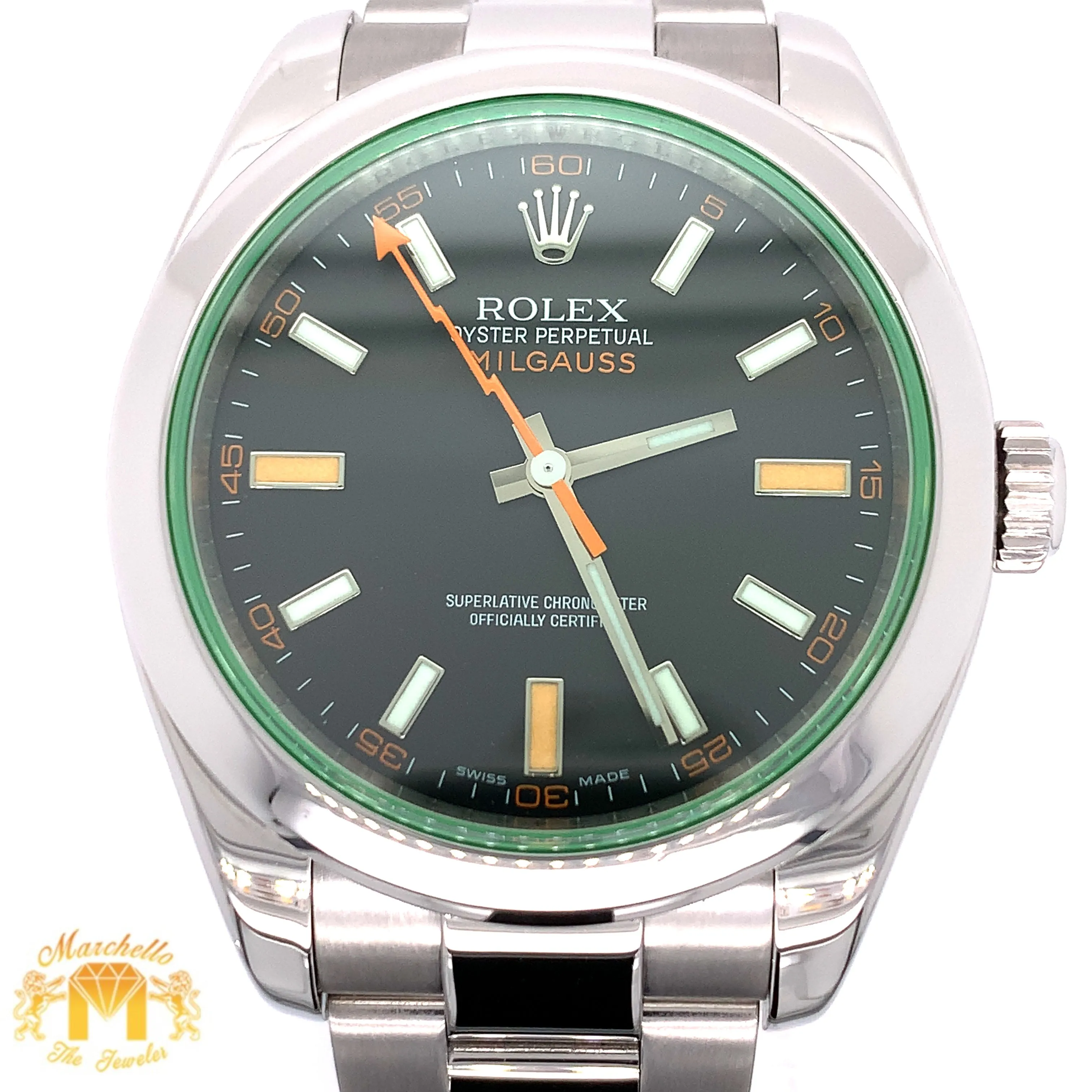 40mm Rolex Milgauss Watch (with Rolex papers)