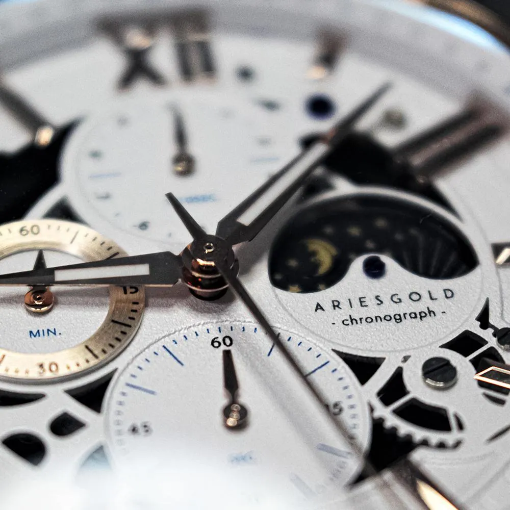 Aries Gold Belfast Moon Leather G 7013 RW-W Watch