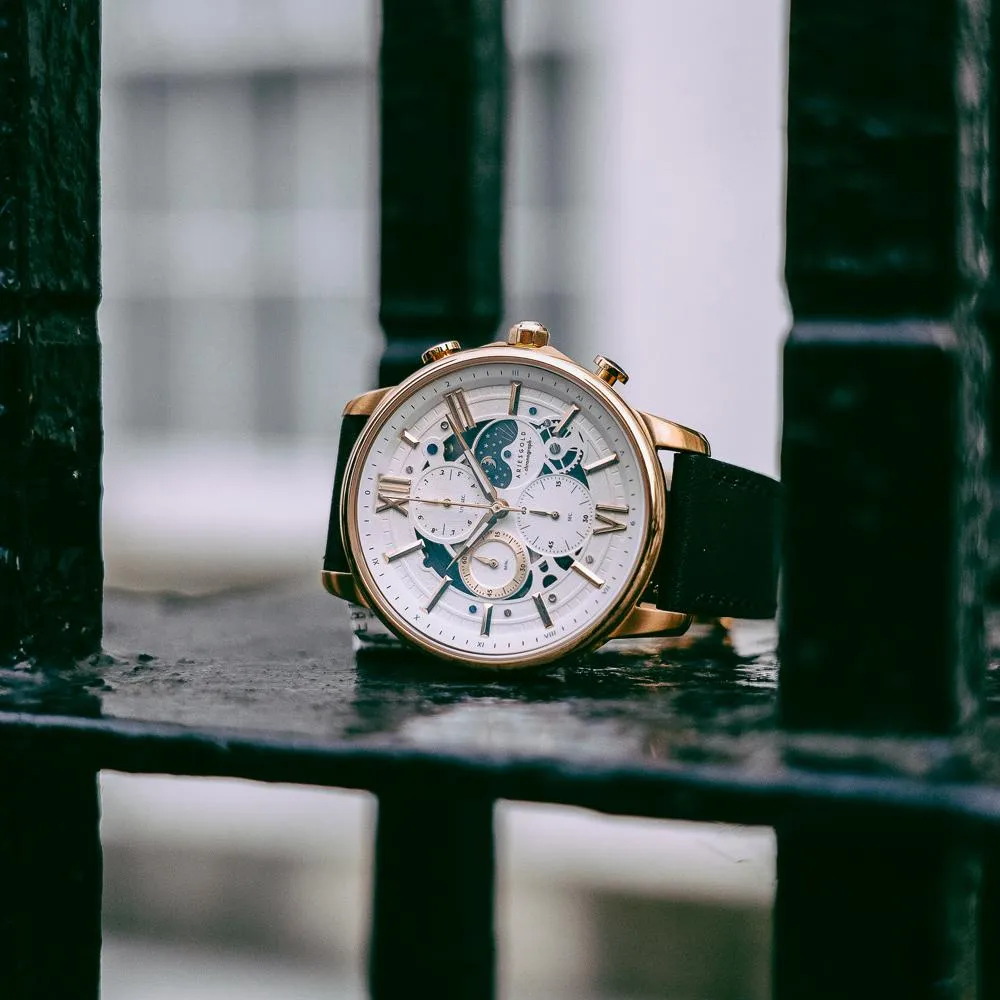 Aries Gold Belfast Moon Leather G 7013 RW-W Watch