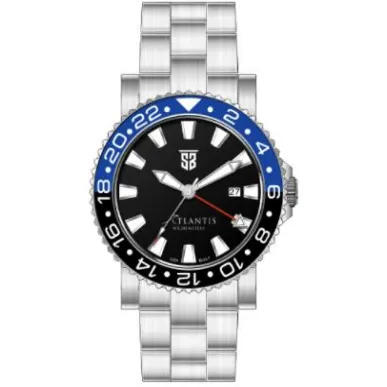 Atlantis A2 Ceramic Quartz GMT Watch