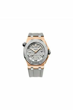 audemars piguet royal oak offshore diver grey index rose gold titanium 42mm men's watch