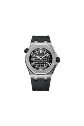 audemars piguet royal oak offshore diver stainless steel 42mm x 55mm black dial men's watch