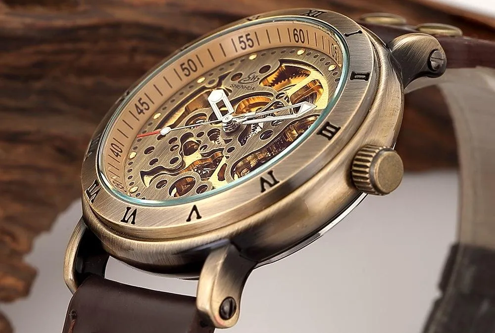 AUGUSTUS Automatic Vintage Bronze Watch