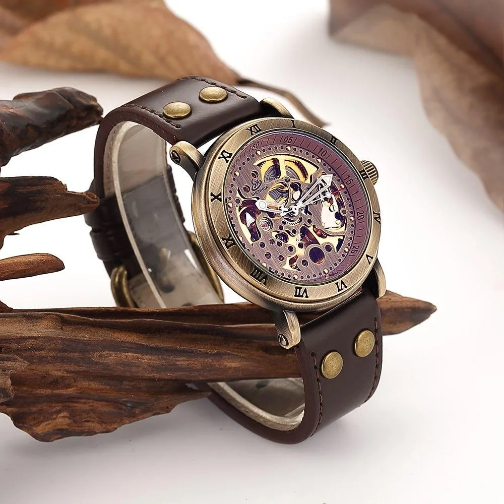 AUGUSTUS Automatic Vintage Bronze Watch