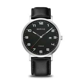 Bering Brushed Silver Titanium Watch