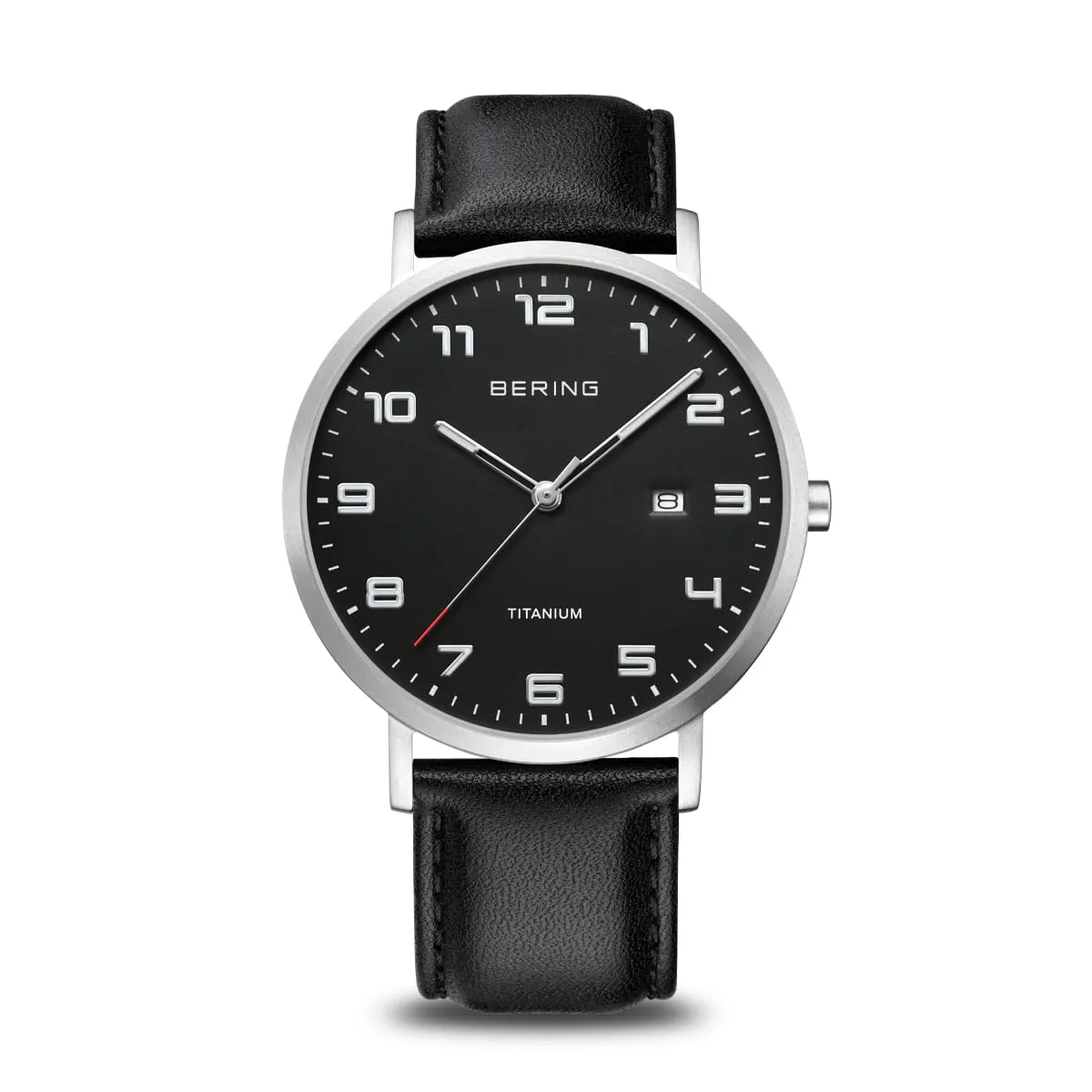 Bering Brushed Silver Titanium Watch