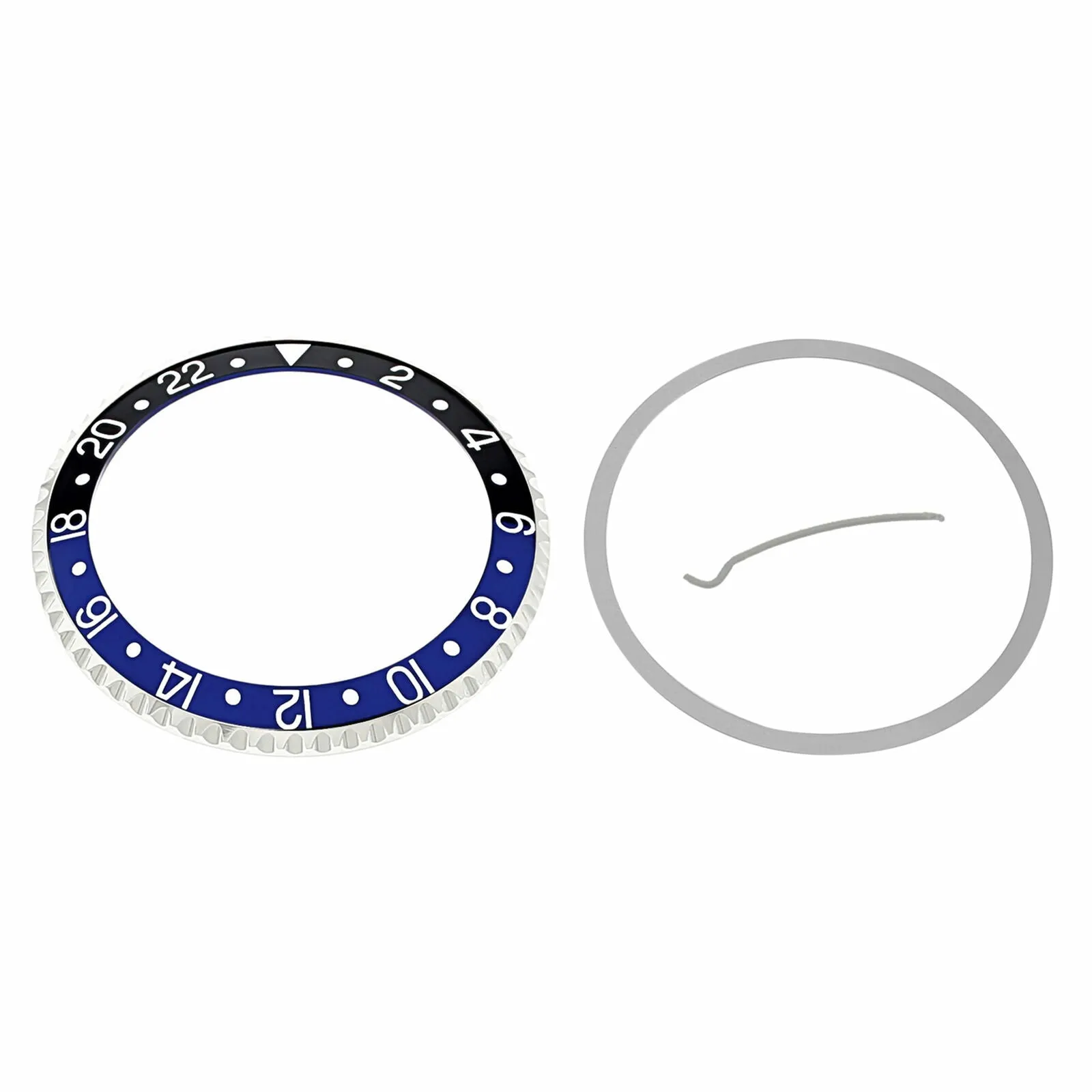 BEZEL & INSERT FOR ROLEX GMT MASTER 2 16700, 16710, 16760 BATMAN BLACK/BLUE