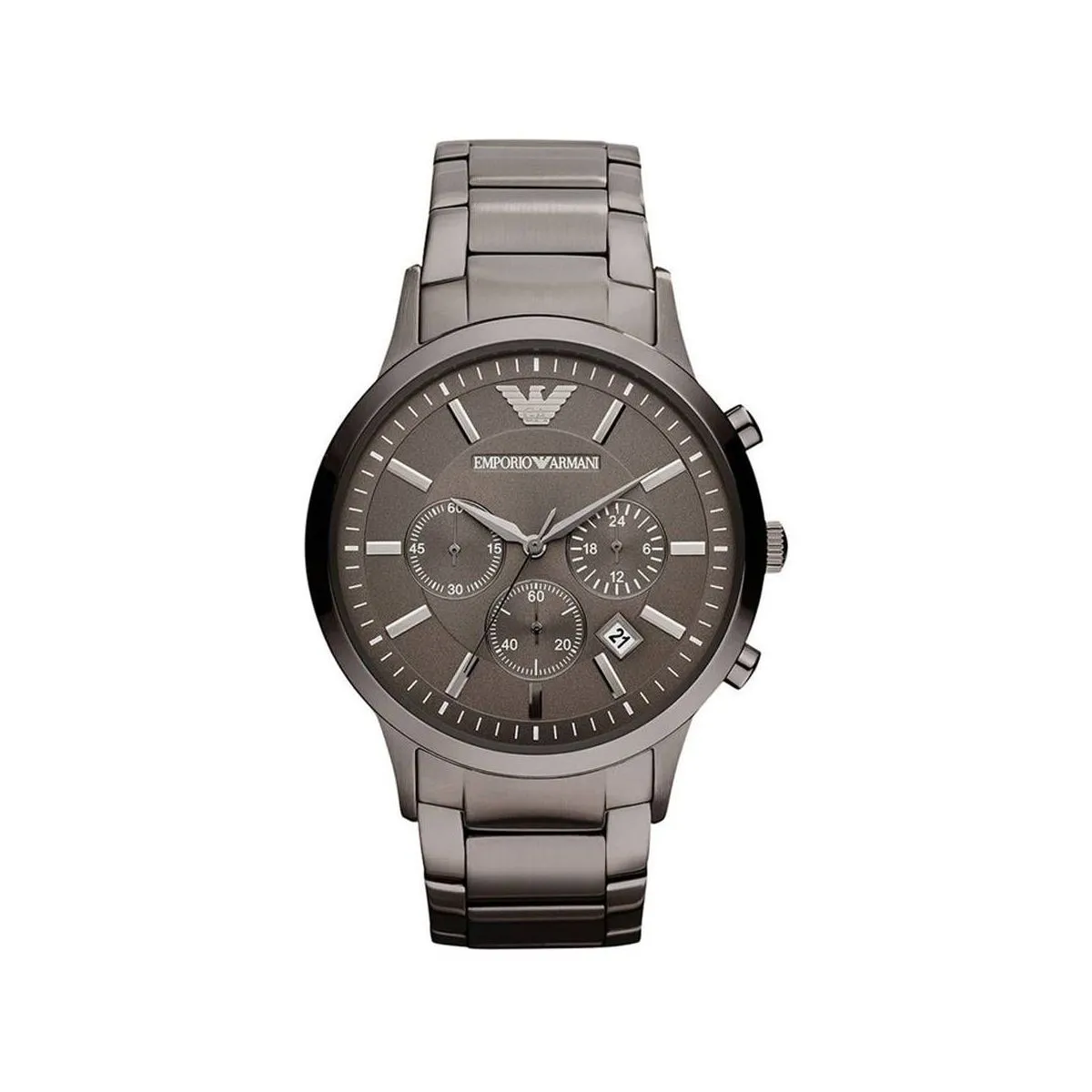 Black Steel Chronograph Watch
