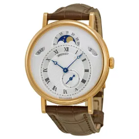 Breguet Classique Silver Dial Brown Leather Strap Men's Watch 7337BR1E9V6