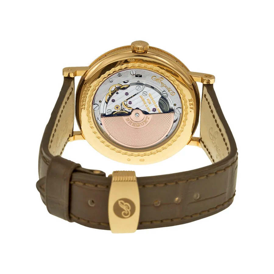 Breguet Classique Silver Dial Brown Leather Strap Men's Watch 7337BR1E9V6