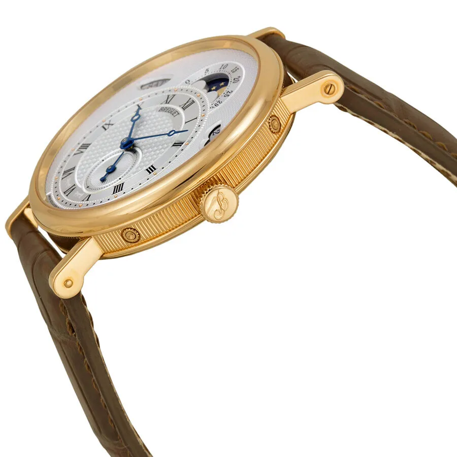 Breguet Classique Silver Dial Brown Leather Strap Men's Watch 7337BR1E9V6