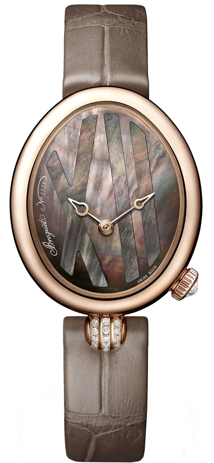 Breguet Rein De Naples Automatic Tahitian Black Mother of Pearl Dial Ladies Watch 9808BR/5T/922/0D00