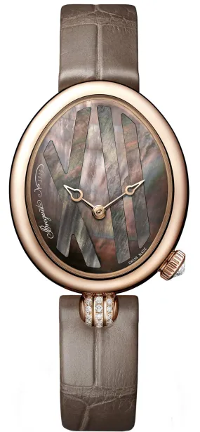Breguet Rein De Naples Automatic Tahitian Black Mother of Pearl Dial Ladies Watch 9808BR/5T/922/0D00