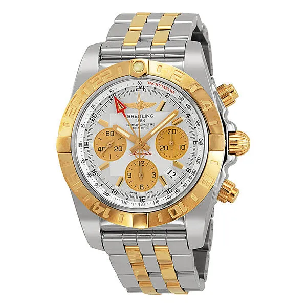 Breitling Chronomat 44 GMT Chronograph Automatic Silver Dial Men's Watch CB042012-G755TT CB042012/G755 375 c
