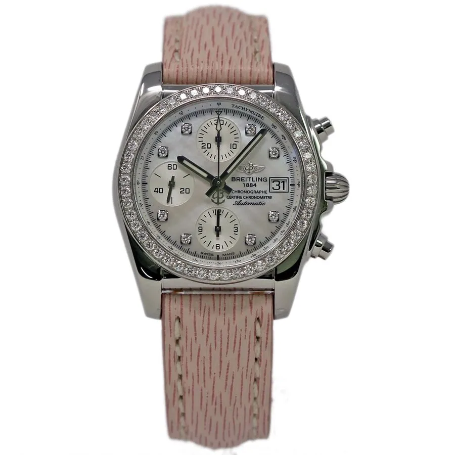 Breitling Chronomat Chronograph Automatic Chronometer Diamond Men's Watch A1331053-A776