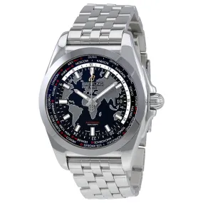 Breitling Galactic Unitime World Time Automatic Black Dial Men's Watch WB3510U4-BD94-375A