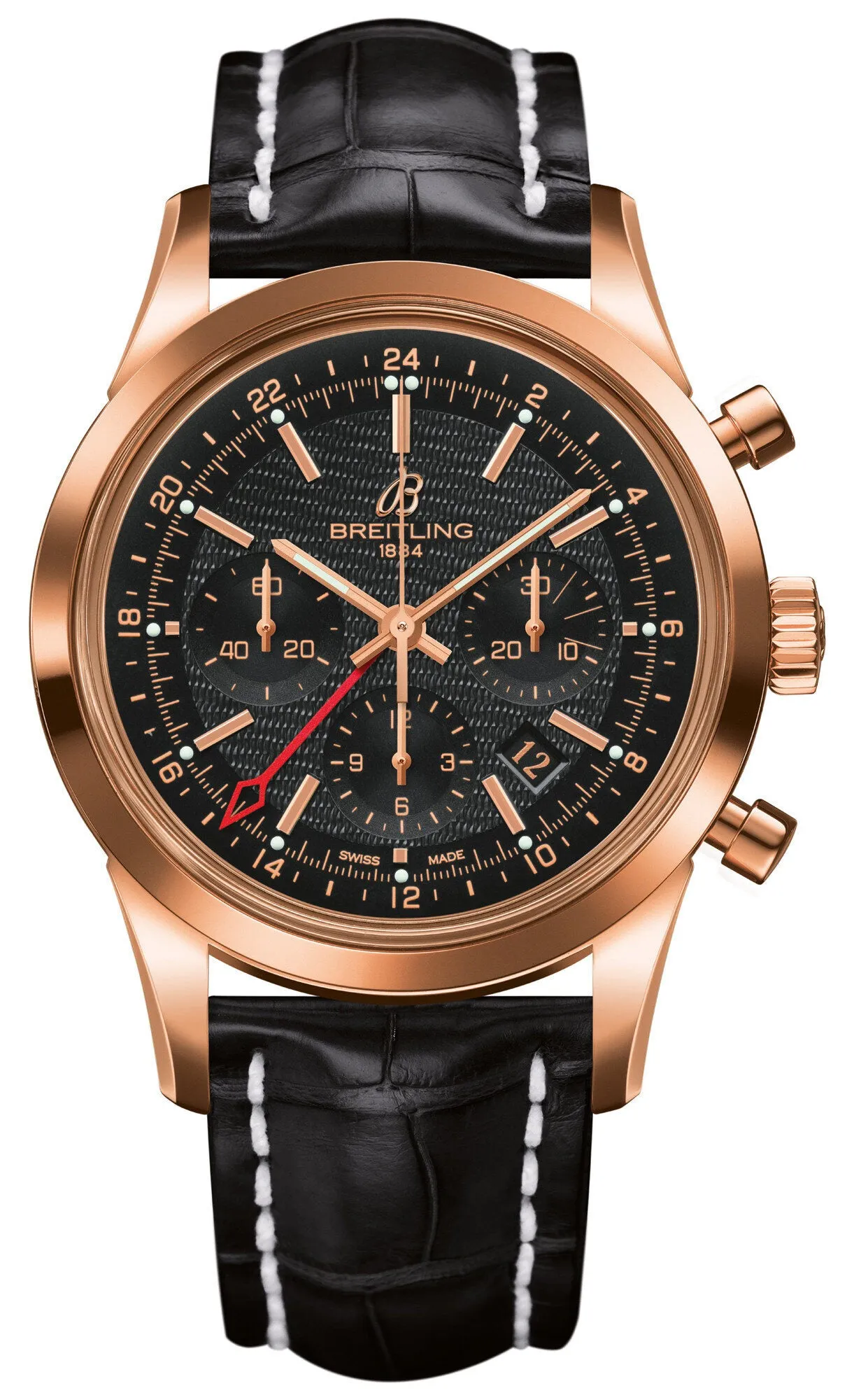 Breitling Transocean Chronograph GMT Black Dial BWatch RB045112-BC68SS RB045112-BC68-743P-R20BA.1