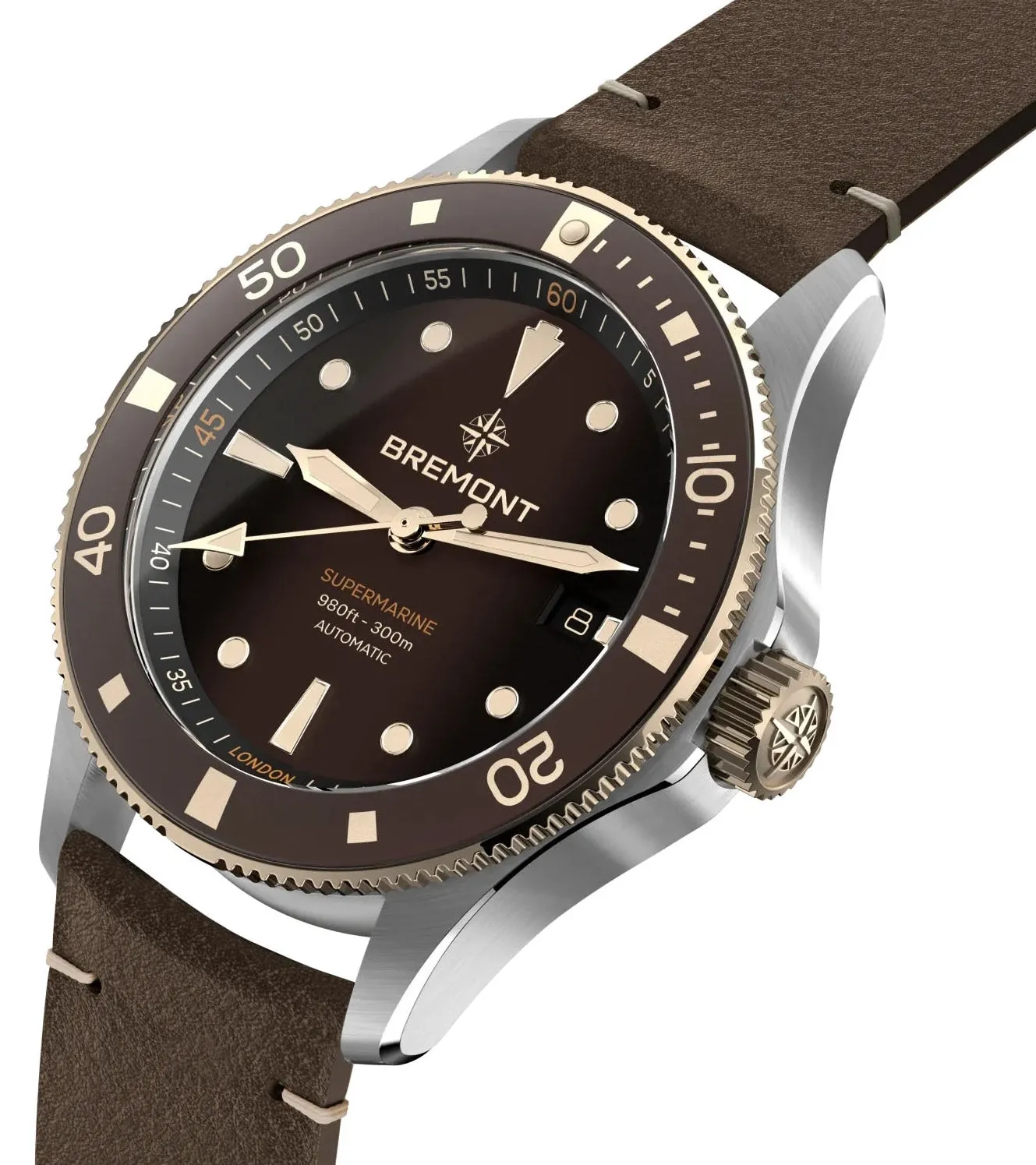 Bremont Supermarine 300M Date Brown Leather