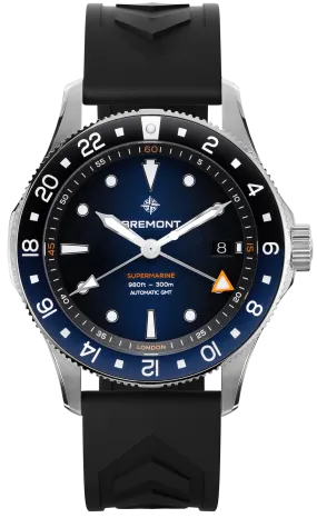 Bremont Supermarine 300M GMT Blue Black Rubber Limited Edition