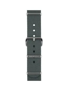 Briston Nato Strap Grey Polished Steel 18mm