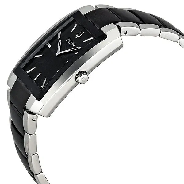 Bulova Dress Black Dial Two-tone Men's Watch 98A117