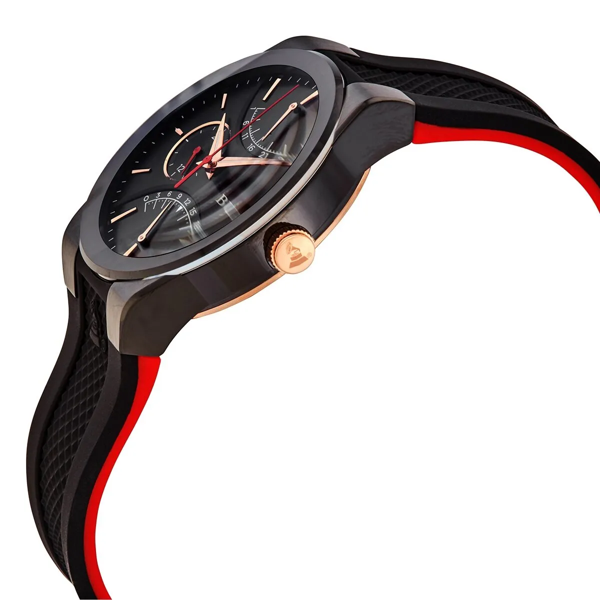 Bulova Latin Grammy Quartz Black Dial Black Silicone Men's Watch 98B321