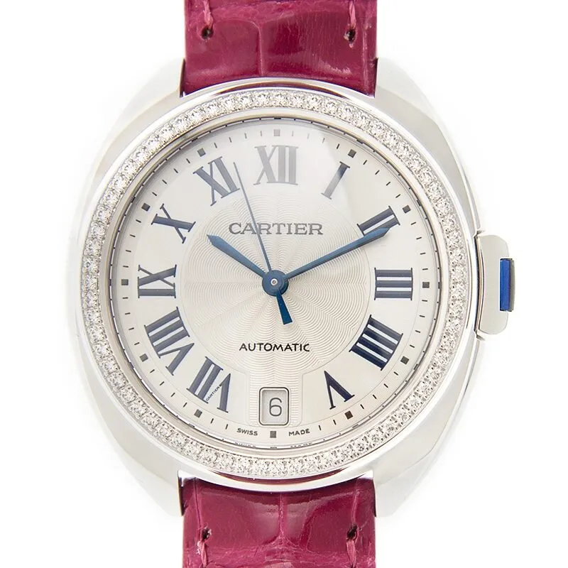 Cartier Cle Automatic Diamond Ladies Watch WJCL0011