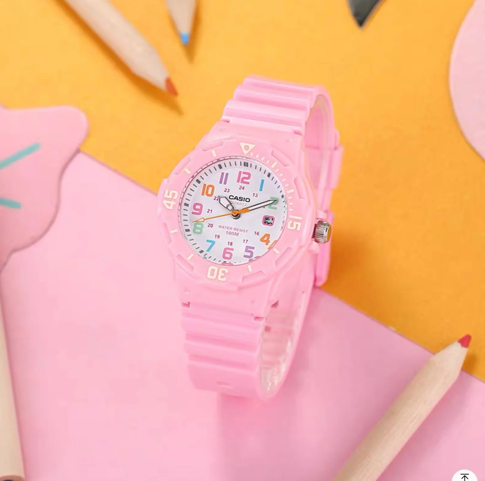 Casio Analogue Stylish Watch Rose & White  | G08