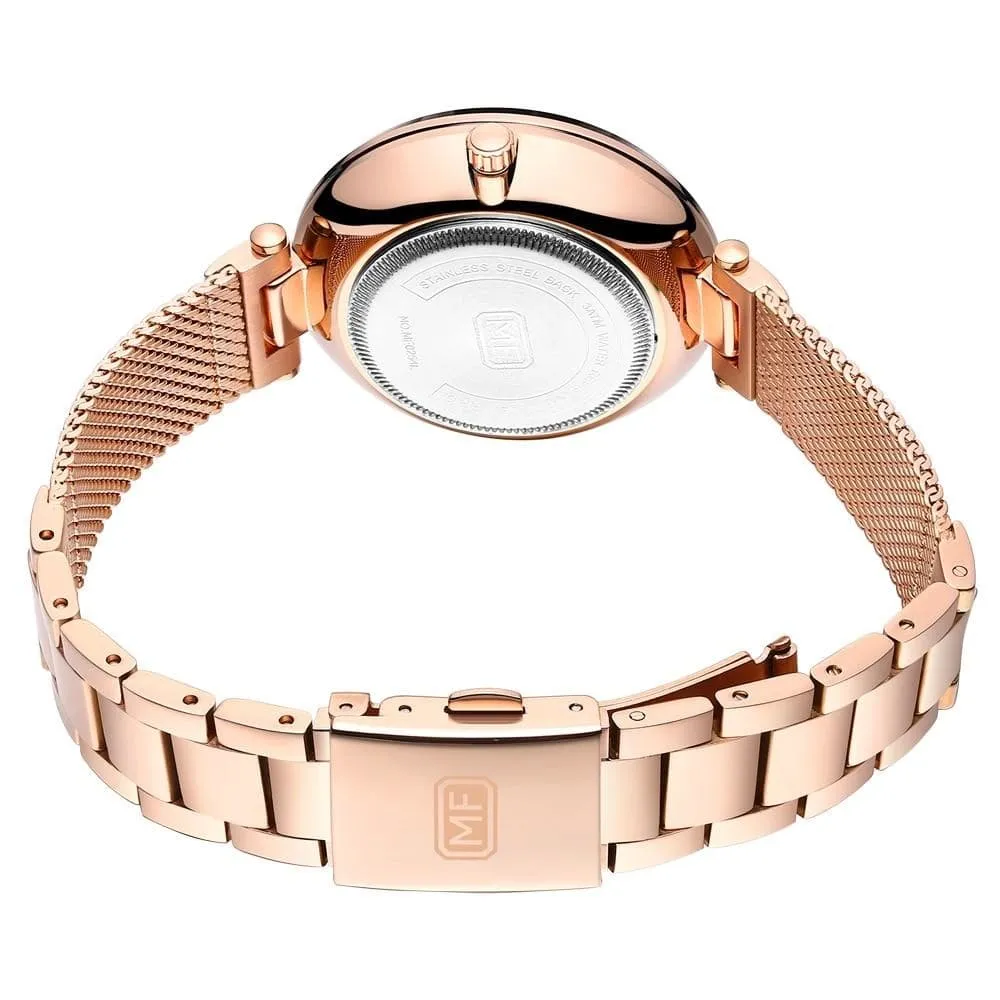 Casual Diamond Bracelet Fashion Quartz Dress Wristwatches for Women