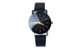 Casual Leather Strap Analog Watch For Women