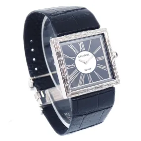 CHANEL 1989 Matelasse Watch 18KWG Diamond