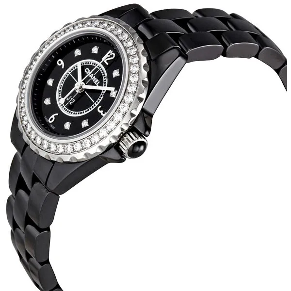Chanel J12 Black Ceramic Quartz Ladies Watch H2571