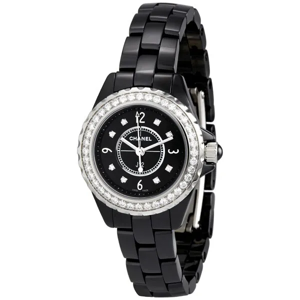 Chanel J12 Black Ceramic Quartz Ladies Watch H2571