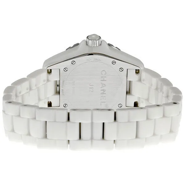 Chanel J12 Diamond White Ceramic Midsize Unisex Watch H1629
