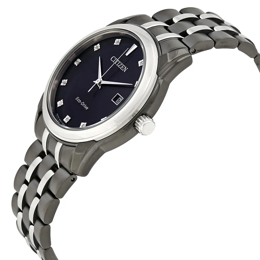 Citizen Corso Eco-Drive Black Diamond Dial Men's Watch BM7348-53E