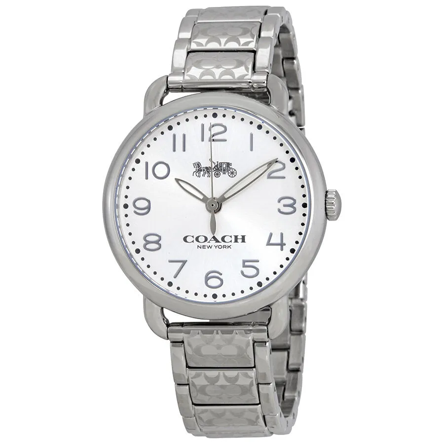 Coach Delancey Silver Dial Stainless Steel Ladies Watch 14502495