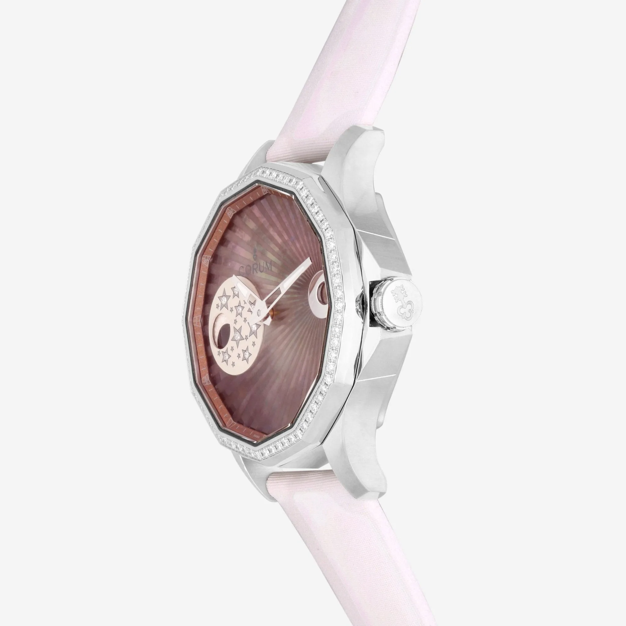 Corum Admiral's Cup Legend Mystery Moon Stainless Steel Automatic Ladies Watch A384/01252