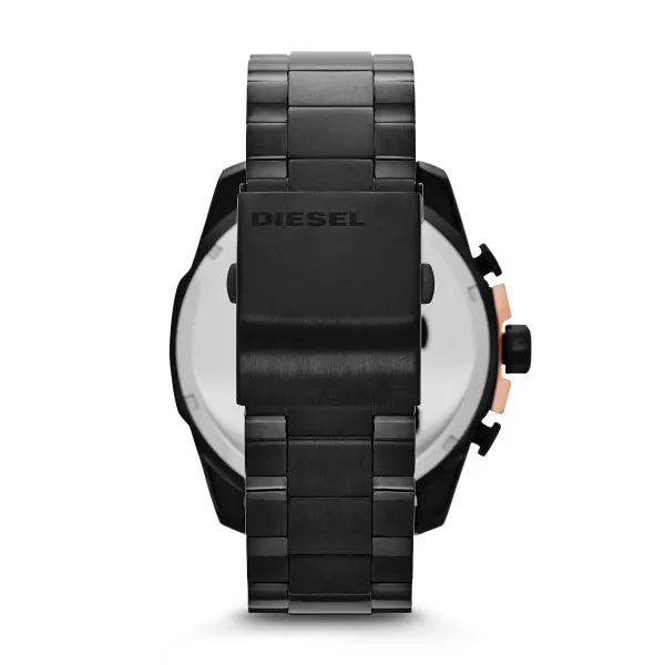 Diesel DZ4309 Mega Chief Black Stainless Steel Strap Men Watches