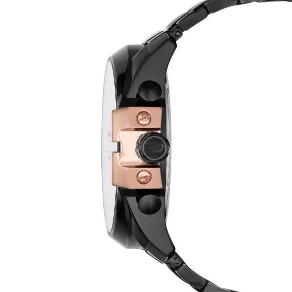 Diesel DZ4309 Mega Chief Black Stainless Steel Strap Men Watches