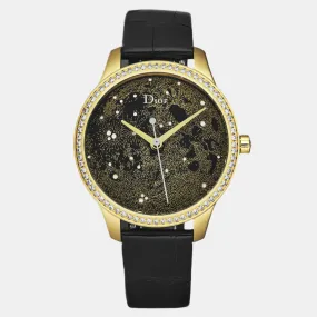 Dior Montaigne 18K Yellow Gold Diamond 36mm Ladies Automatic Watch CD153550A001