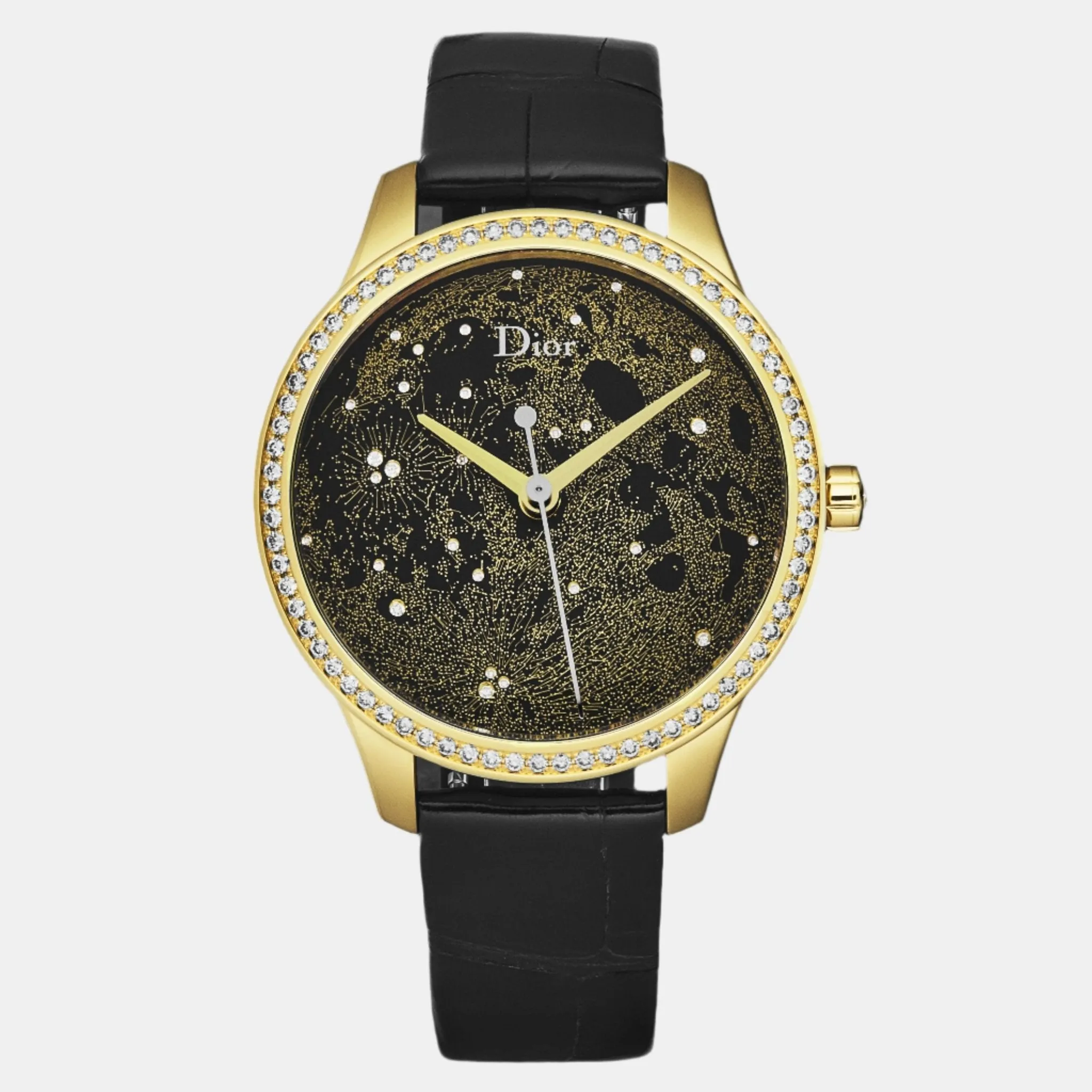 Dior Montaigne 18K Yellow Gold Diamond 36mm Ladies Automatic Watch CD153550A001