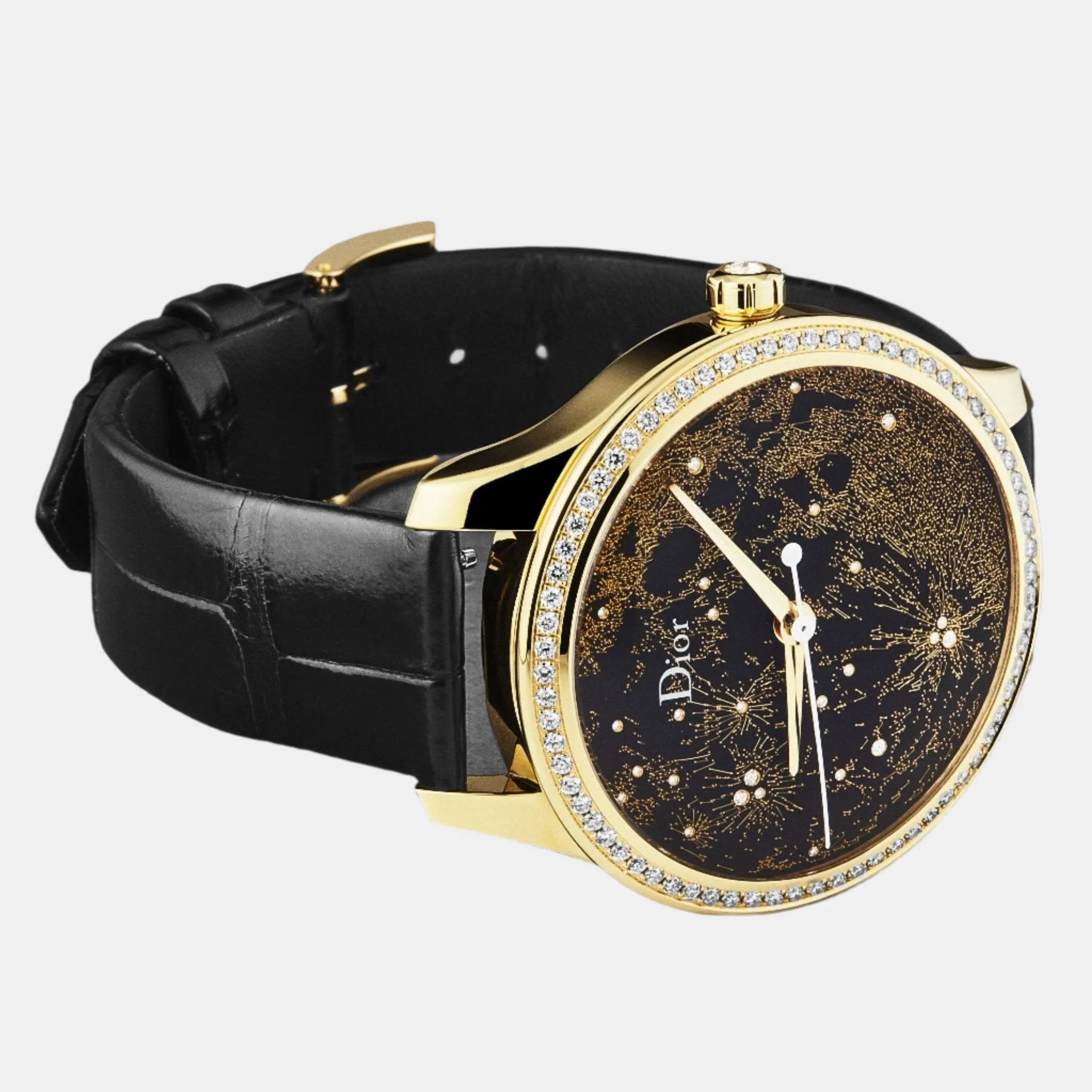 Dior Montaigne 18K Yellow Gold Diamond 36mm Ladies Automatic Watch CD153550A001