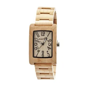 Earth Wood Trunk Bracelet Watch w/Date
