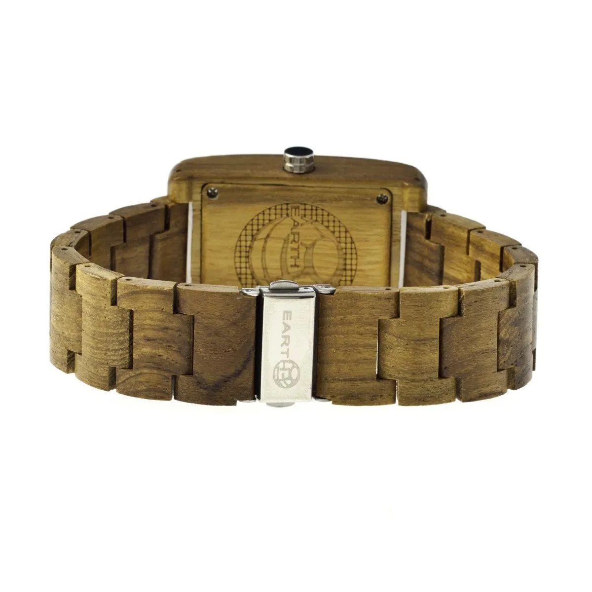 Earth Wood Trunk Bracelet Watch w/Date